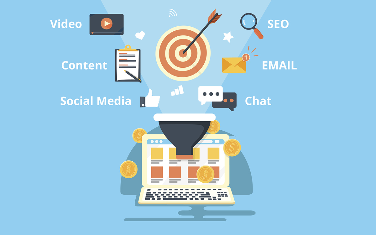 digital marketing concept art
